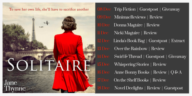 solitaire Blog Tour Schedule Poster